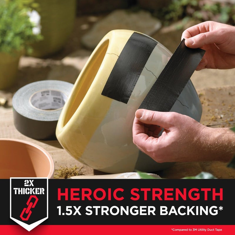 3M Extreme Strength Duct Tape 2830, 1.88 in x 30 yd (48 mm x 27.4 m), 12 Rolls/case - Image 3